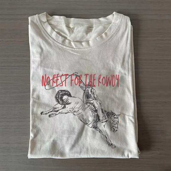 Comfort Colors No Rest For The Rowdy T-shirt 169 - Picture 1 of 4